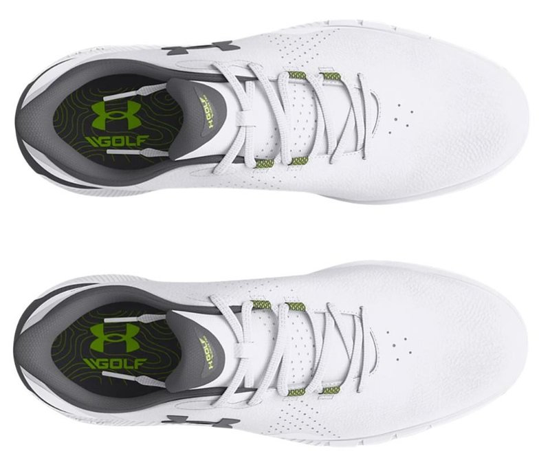 Under Armour Drive Fade SL mens golf shoes, white/titan grey