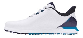 Under Armour Drive Fade SL mens golf shoes, white/capri
