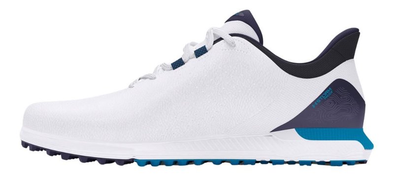Under Armour Drive Fade SL mens golf shoes, white/capri