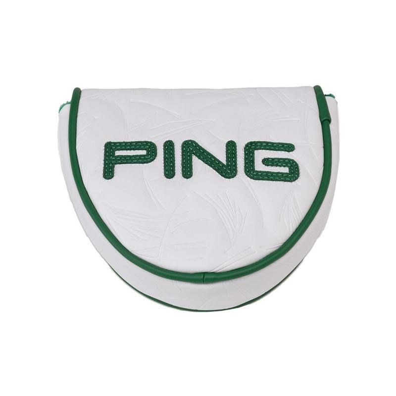 PING Golf Ping Looper Mallet Putter Headcover, white/green