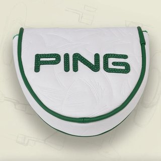 PING Golf Ping Looper Mallet Putter Headcover, white/green