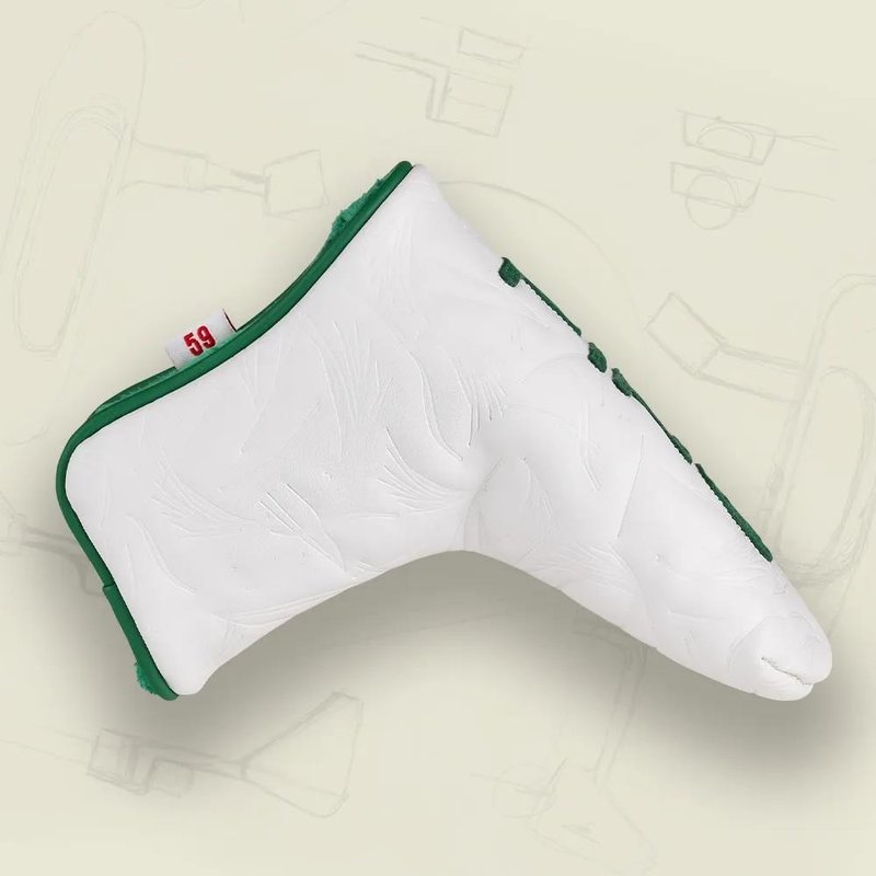 PING Looper Blade Putter Headcover, white/green