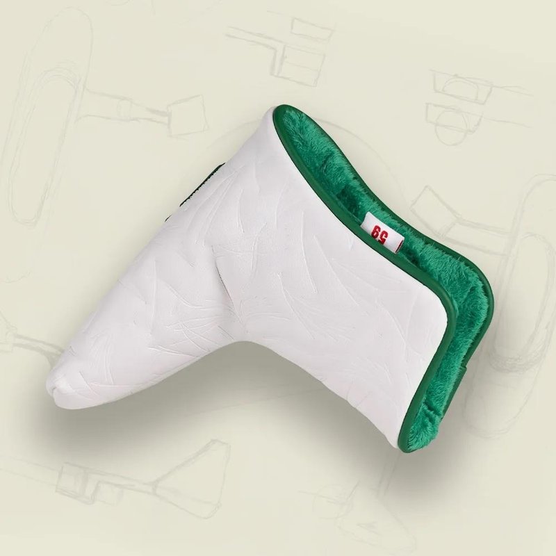 PING Looper Blade Putter Headcover, white/green