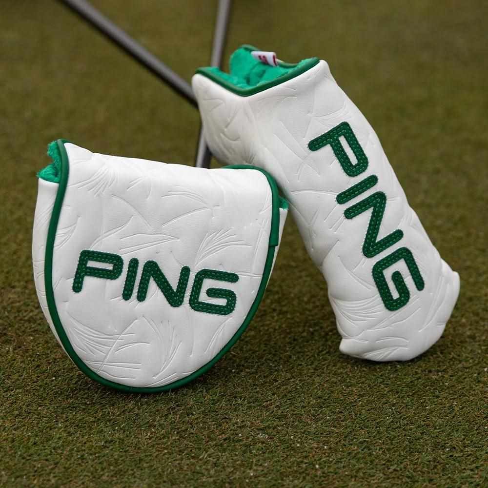 PING Looper Blade Putter Headcover, white/green