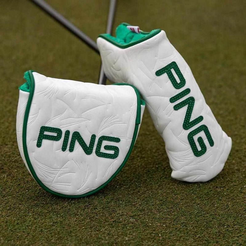 PING Looper Blade Putter Headcover, white/green
