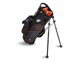 U.S. Kids Golf UL7-51 (130cm) 5-Club junior golf set + stand bag, black/orange