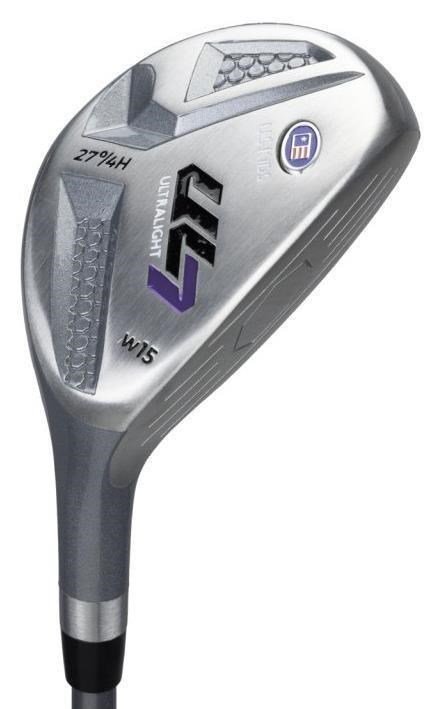 U.S. Kids Golf UL7-54 (137cm) W15 5-Club junior golf set + stand bag, black/purple