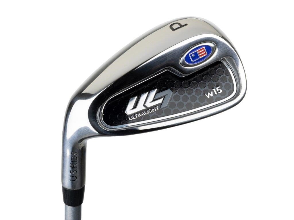 U.S. Kids Golf UL7-54 (137cm) W15 5-Club junior golf set + stand bag, black/purple