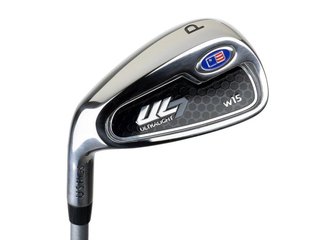 U.S. Kids Golf UL7-54 (137cm) W15 5-Club junior golf set + stand bag, black/purple