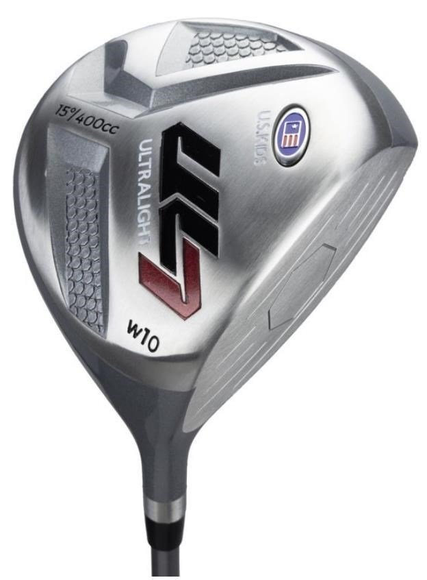 U.S. Kids Golf UL7-60 (152cm) W10 5-Club junior golf set + stand bag, black/maroon