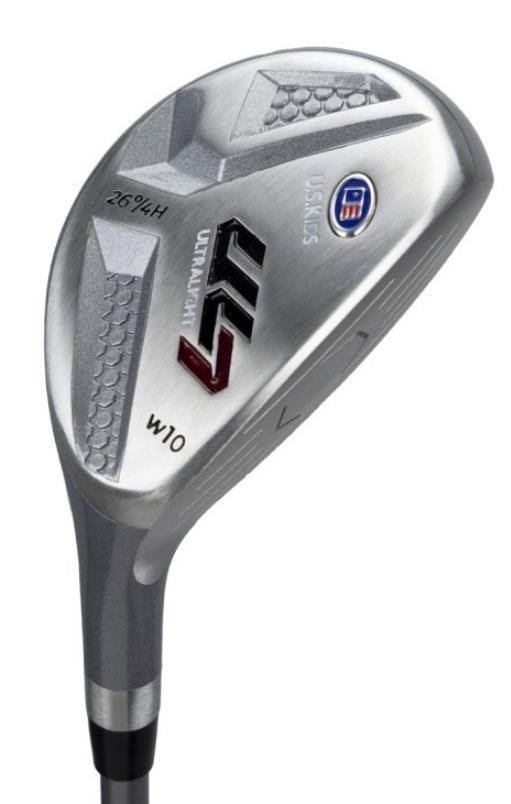 U.S. Kids Golf UL7-60 (152cm) W10 5-Club junior golf set + stand bag, black/maroon