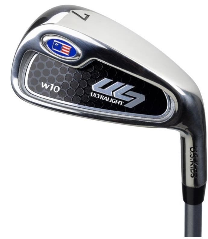 U.S. Kids Golf UL7-60 (152cm) W10 5-Club junior golf set + stand bag, black/maroon