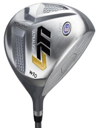 U.S. Kids Golf UL7-63 (160cm) W10 5-Club junior golf set, graphite, + stand bag, black/gold