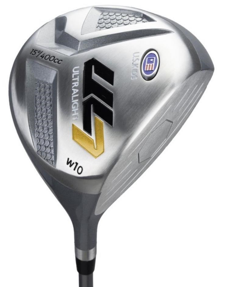 U.S. Kids Golf UL7-63 (160cm) W10 5-Club junior golf set, graphite, + stand bag, black/gold