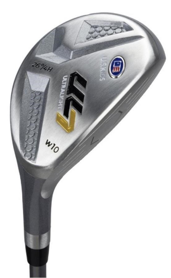U.S. Kids Golf UL7-63 (160cm) W10 5-Club junior golf set, graphite, + stand bag, black/gold
