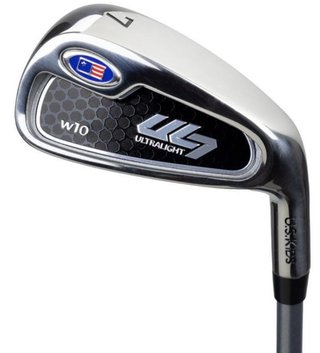 U.S. Kids Golf UL7-63 (160cm) W10 5-Club junior golf set, graphite, + stand bag, black/gold
