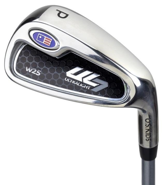 U.S. Kids Golf UL7-45 (114cm) W25 4-Club junior golf set + stand bag, black/blue