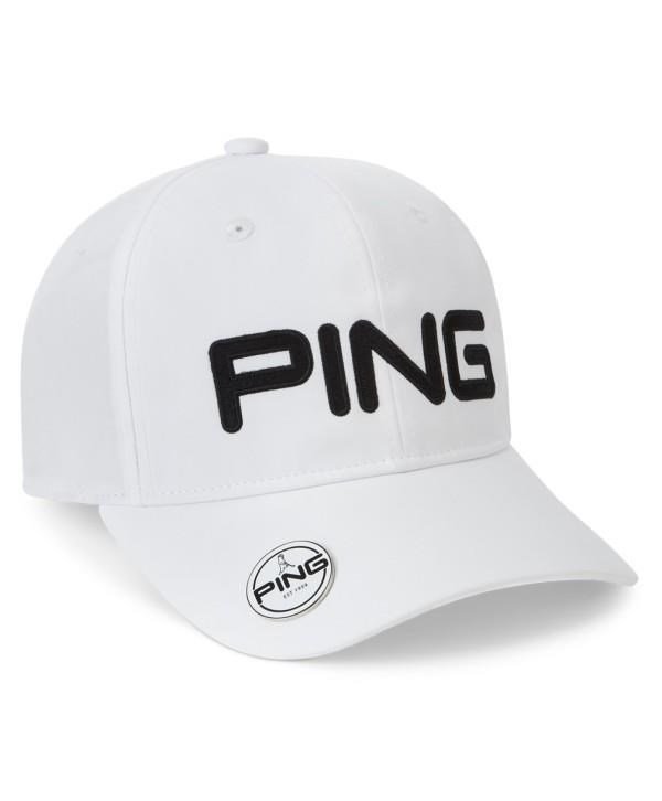 PING Ball Marker men's cap, white - 3 PACK