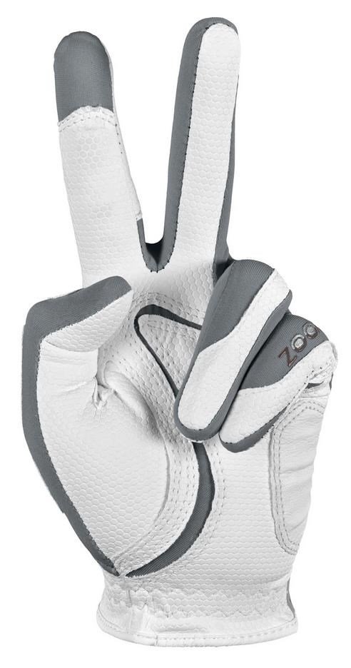Zoom Zoom Weather mens golf glove, white/silver