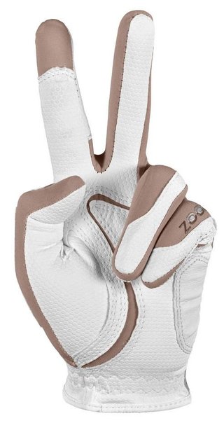 Zoom Zoom Weather ladies golf glove, white/sand