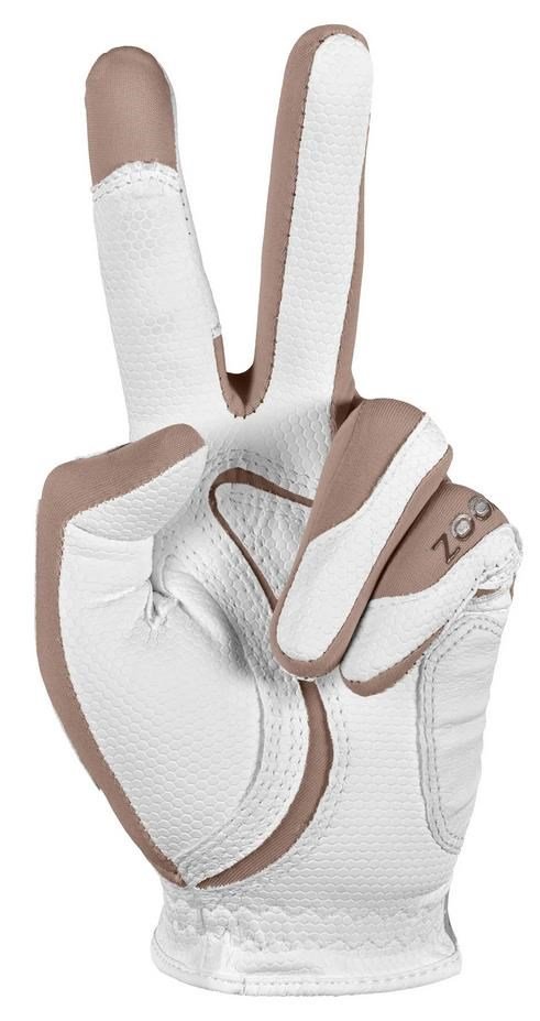 Zoom Zoom Weather ladies golf glove, white/sand
