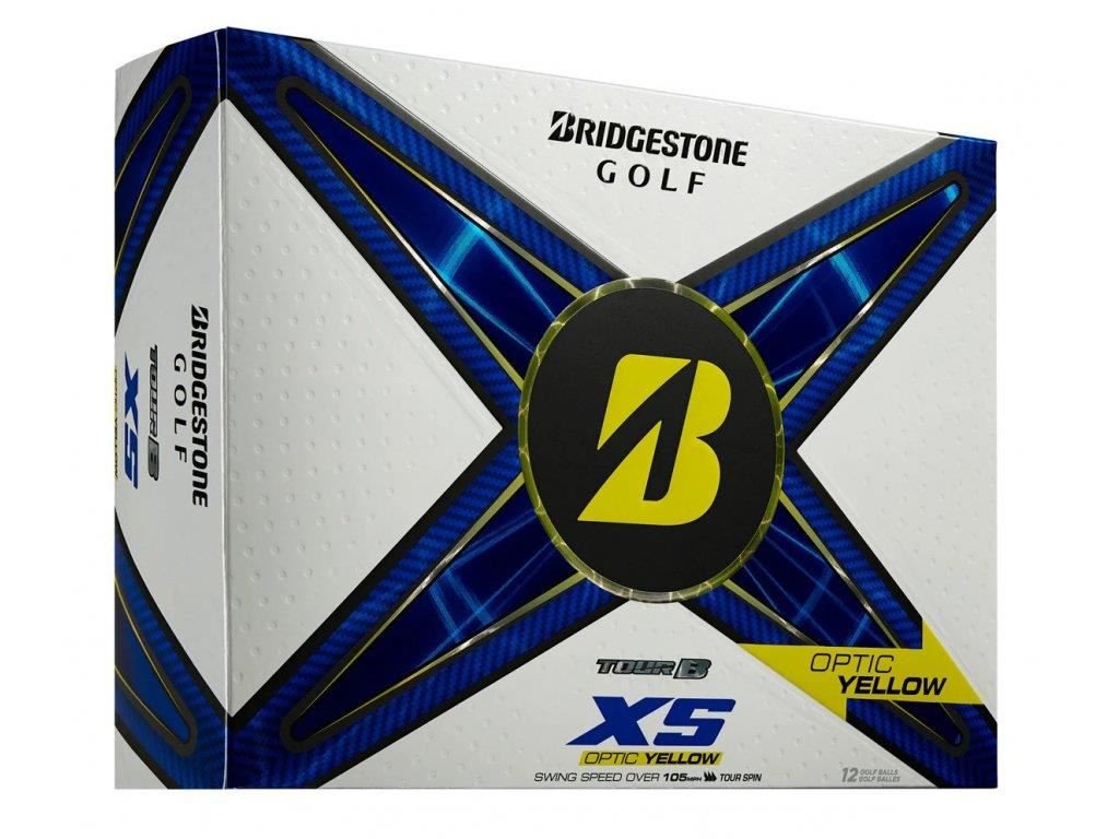 Bridgestone Tour B XS golf balls, yellow