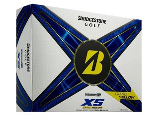 Bridgestone Tour B XS golf balls, yellow
