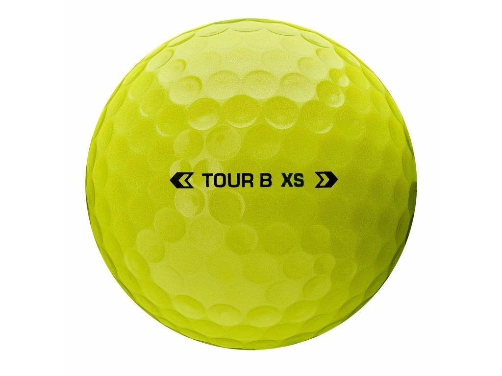Bridgestone Tour B XS golf balls, yellow