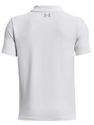 Under Armour Performance junior polo, white/pitch gray