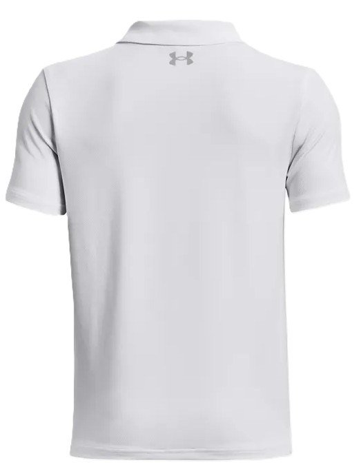 Under Armour Performance junior polo, white/pitch gray
