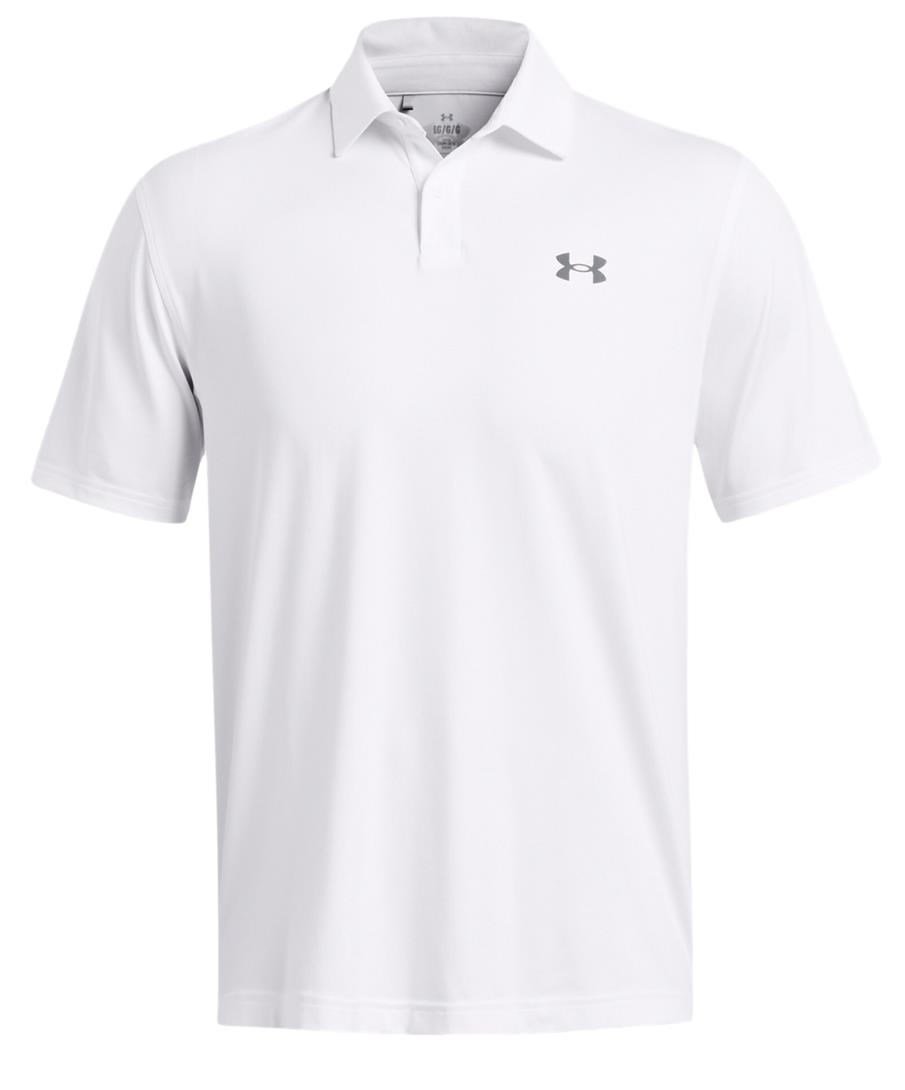 Under Armour T2G men's polo, white/pitch grey