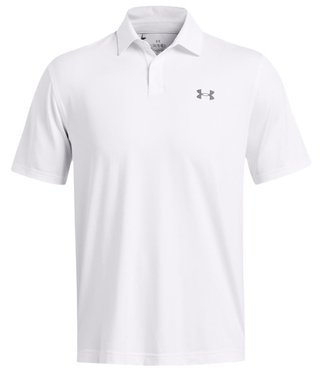 Under Armour T2G men's polo, white/pitch grey