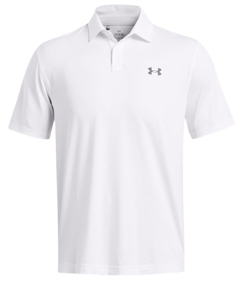 Under Armour T2G men's polo, white/pitch grey