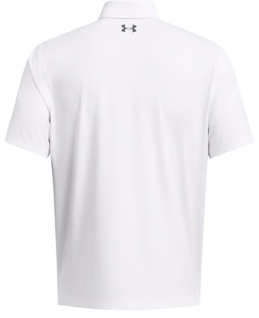 Under Armour T2G men's polo, white/pitch grey