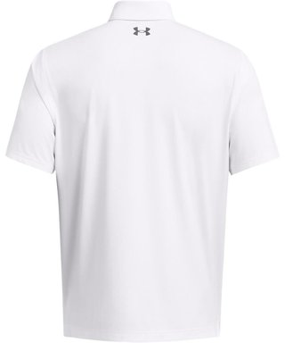 Under Armour T2G men's polo, white/pitch grey