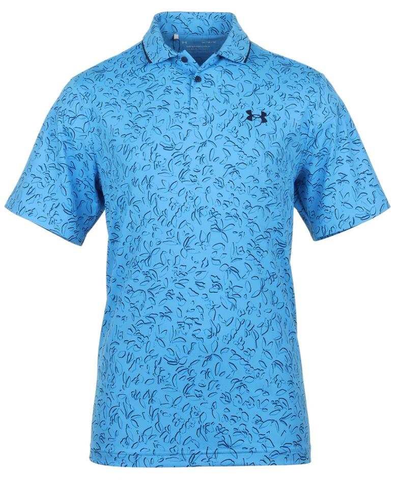 Under Armour Iso-Chill Verge men's polo, viral blue/midnight navy/photon blue