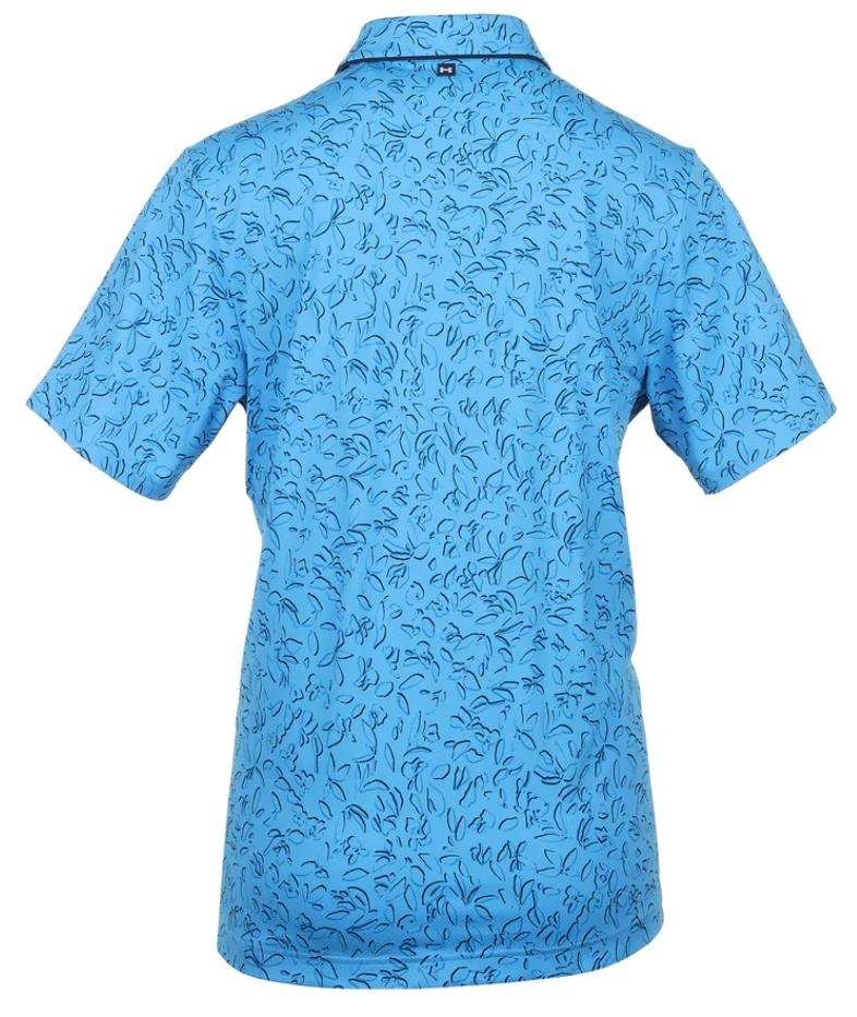 Under Armour Iso-Chill Verge men's polo, viral blue/midnight navy/photon blue