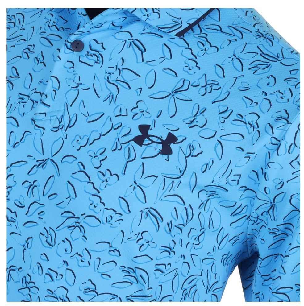 Under Armour Iso-Chill Verge men's polo, viral blue/midnight navy/photon blue