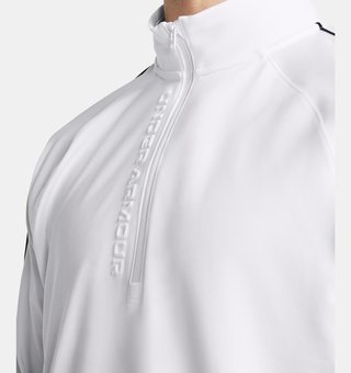 Under Armour Storm Midlayer 1/2 Zip men's sweatshirt, white/midnight navy