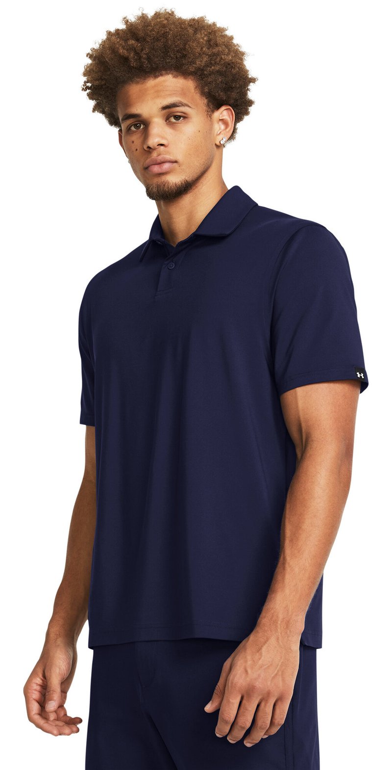 Under Armour T2G mens polo, midnight navy/pitch gray