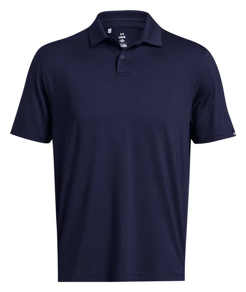 Under Armour T2G mens polo, midnight navy/pitch gray