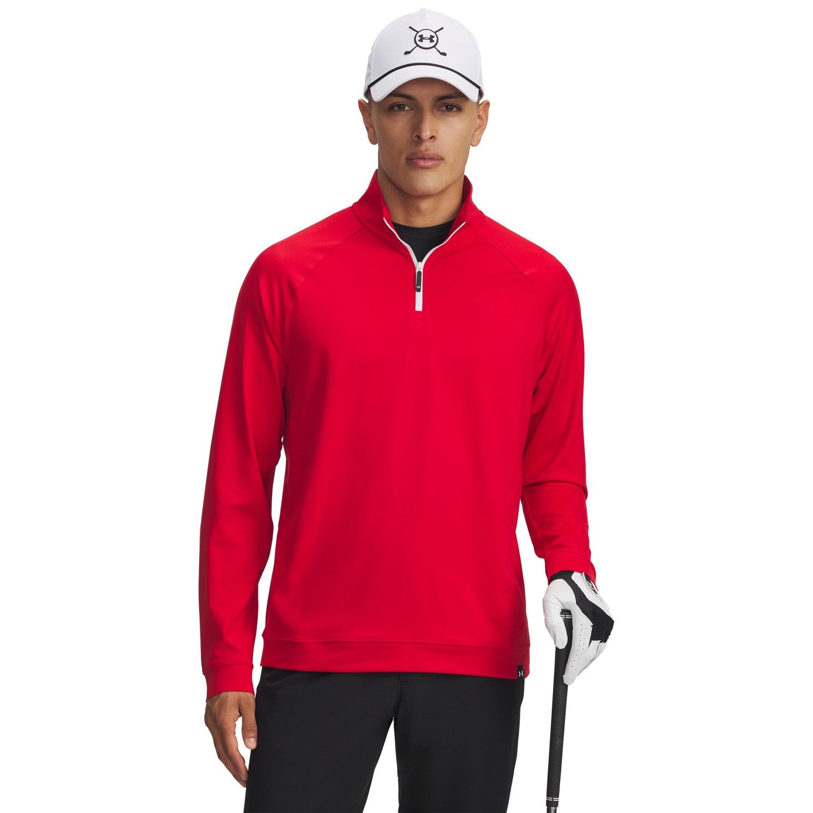 Under Armour Midlayer QZ LB men's sweatshirt, red