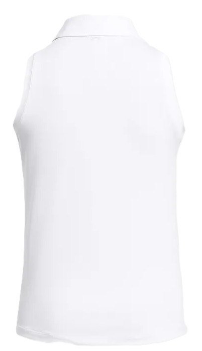 Under Armour Playoff Sleeveless women's polo, white/halo gray