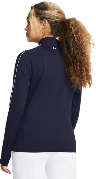 Under Armour Storm women's midlayer full zip, midnight navy/white