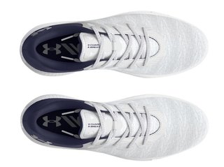 Under Armour Charged Breathe 2 Knit SL ladies golf shoes, halo grey/midnight navy/metallic silver