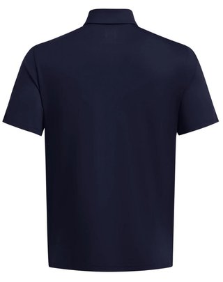 Under Armour Playoff 3.0 Striker men's polo, midnight navy/phoenix fire/white