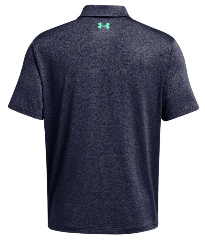 Under Armour Playoff 3.0 Stripe men's polo, midnight navy/vapor green