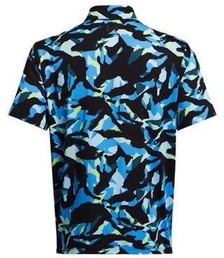 Under Armour Playoff 3.0 Printed men's polo, black/capri