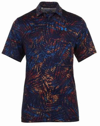 Under Armour Playoff 3.0 Printed men's polo, midnight navy/phoenix