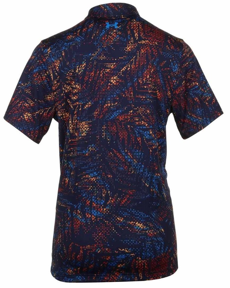 Under Armour Playoff 3.0 Printed men's polo, midnight navy/phoenix